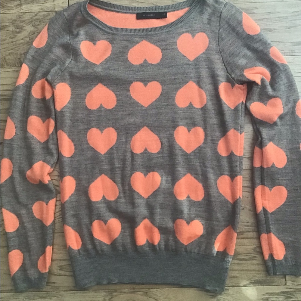 The Limited heart sweater
